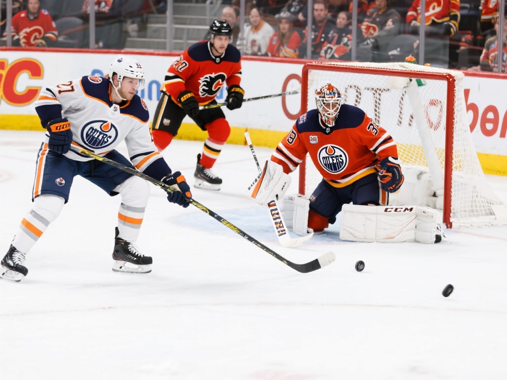 常规赛:埃德蒙顿油人3-2险胜卡尔加里火焰 精彩回顾 从数据上看,埃德蒙顿油人在射门次数上以3